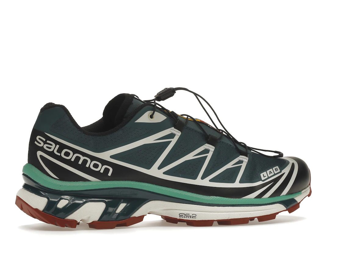 Salomon XT-6 Deep Teal Biking Red