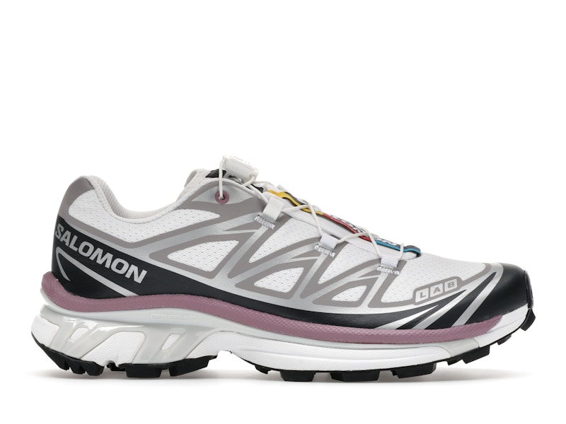 Salomon XT-6 White Black Dusky Orchid
