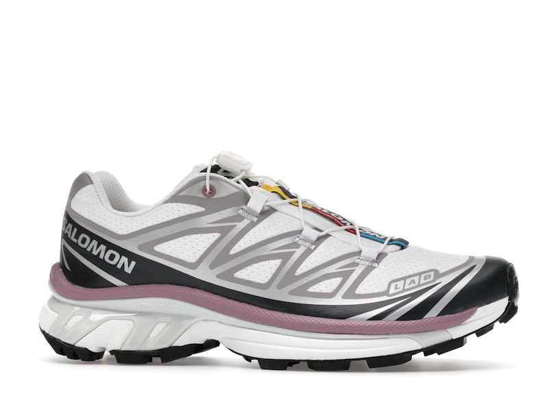 Salomon XT-6 White Black Dusky Orchid