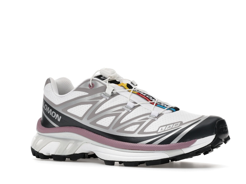 Salomon XT-6 White Black Dusky Orchid