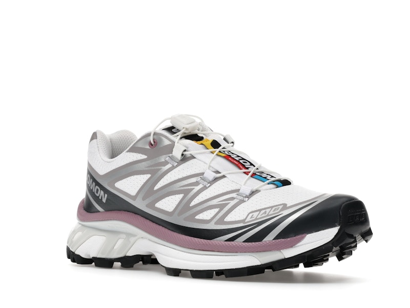 Salomon XT-6 White Black Dusky Orchid