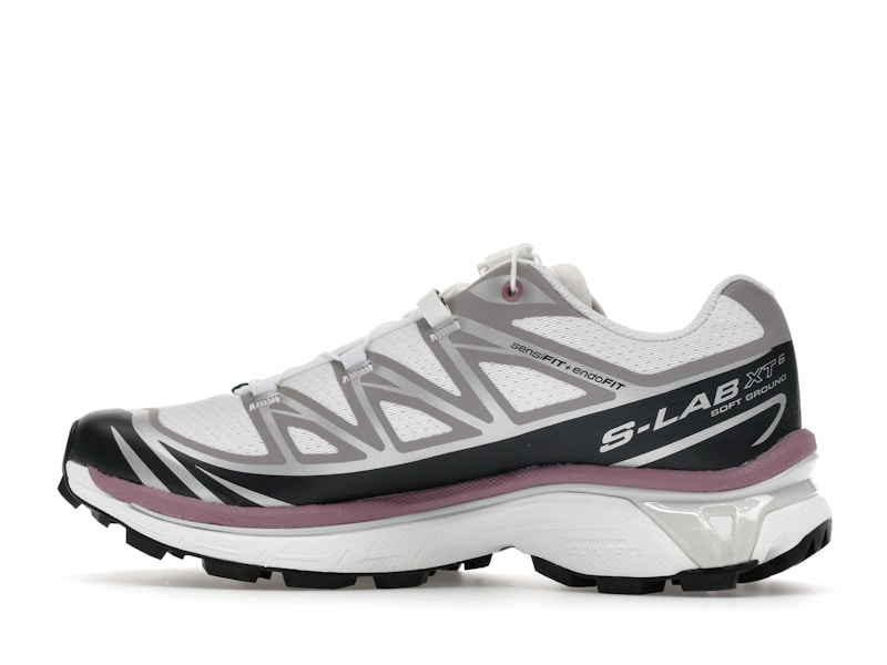 Salomon XT-6 White Black Dusky Orchid