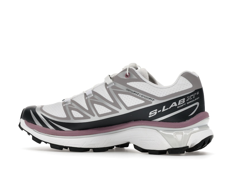Salomon XT-6 White Black Dusky Orchid