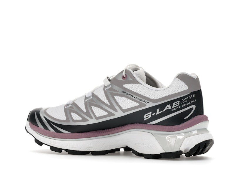 Salomon XT-6 White Black Dusky Orchid