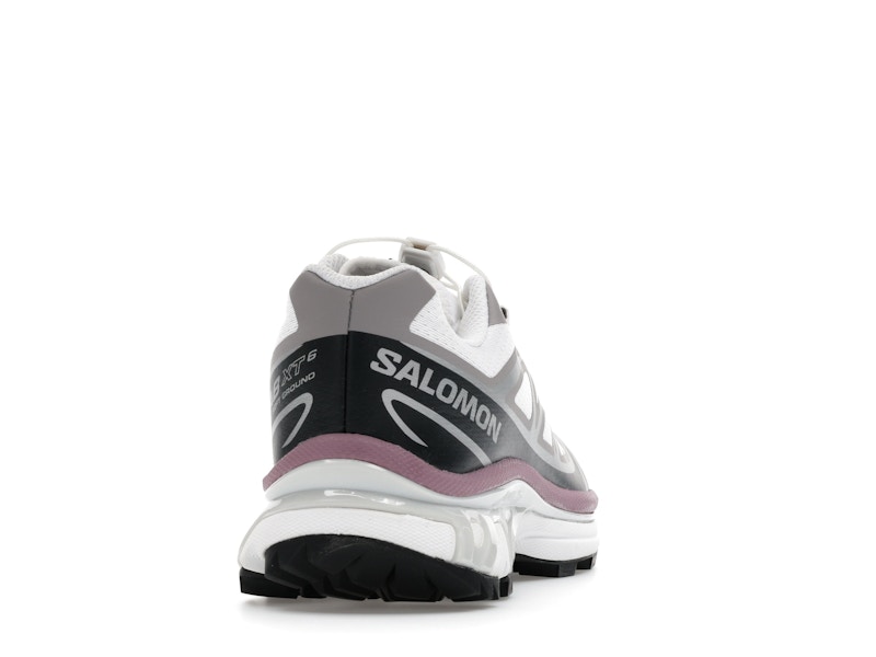 Salomon XT-6 White Black Dusky Orchid