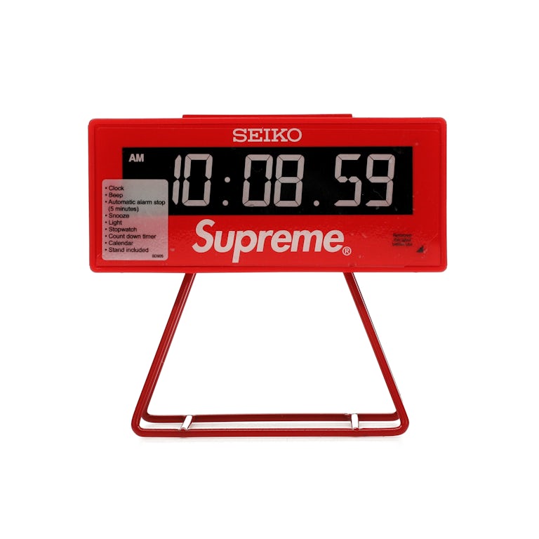 Supreme Seiko Marathon Clock Red