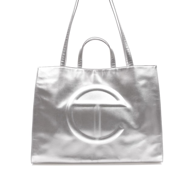 Telfar Shopping Bag Large Silver