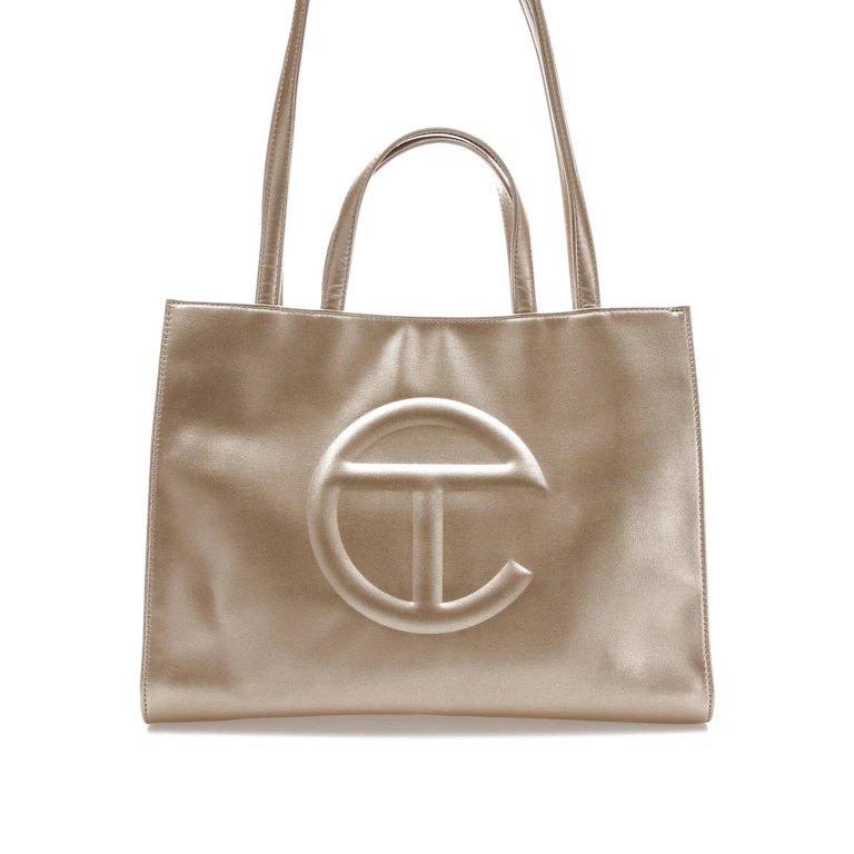 Telfar Shopping Bag Medium Gold 0
