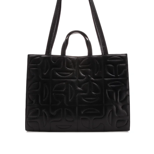 Telfar x Moose Knuckles Quilted Nylon Shopper Tote Large Black 0