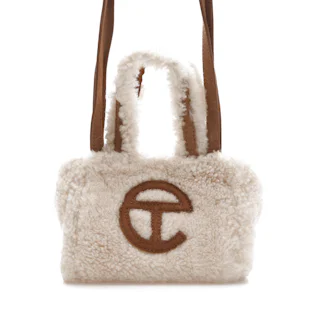 Telfar x UGG Reverse Shopping Bag Small Natural in Sheepskin/Suede - US