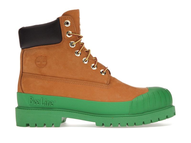 Green orange timberland boots shop