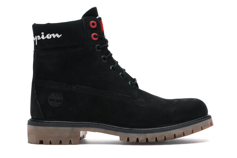 Champion timberland black boots Clearance