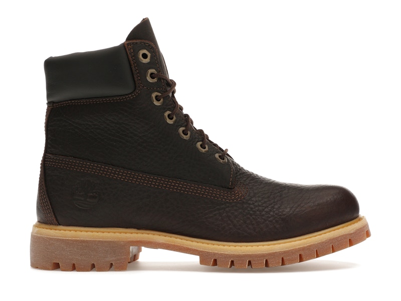 Timberland 6 Premium Botte Impermeable Marron Fonce Cuir Pleine Fleur Homme Style A2GFGD33 FR