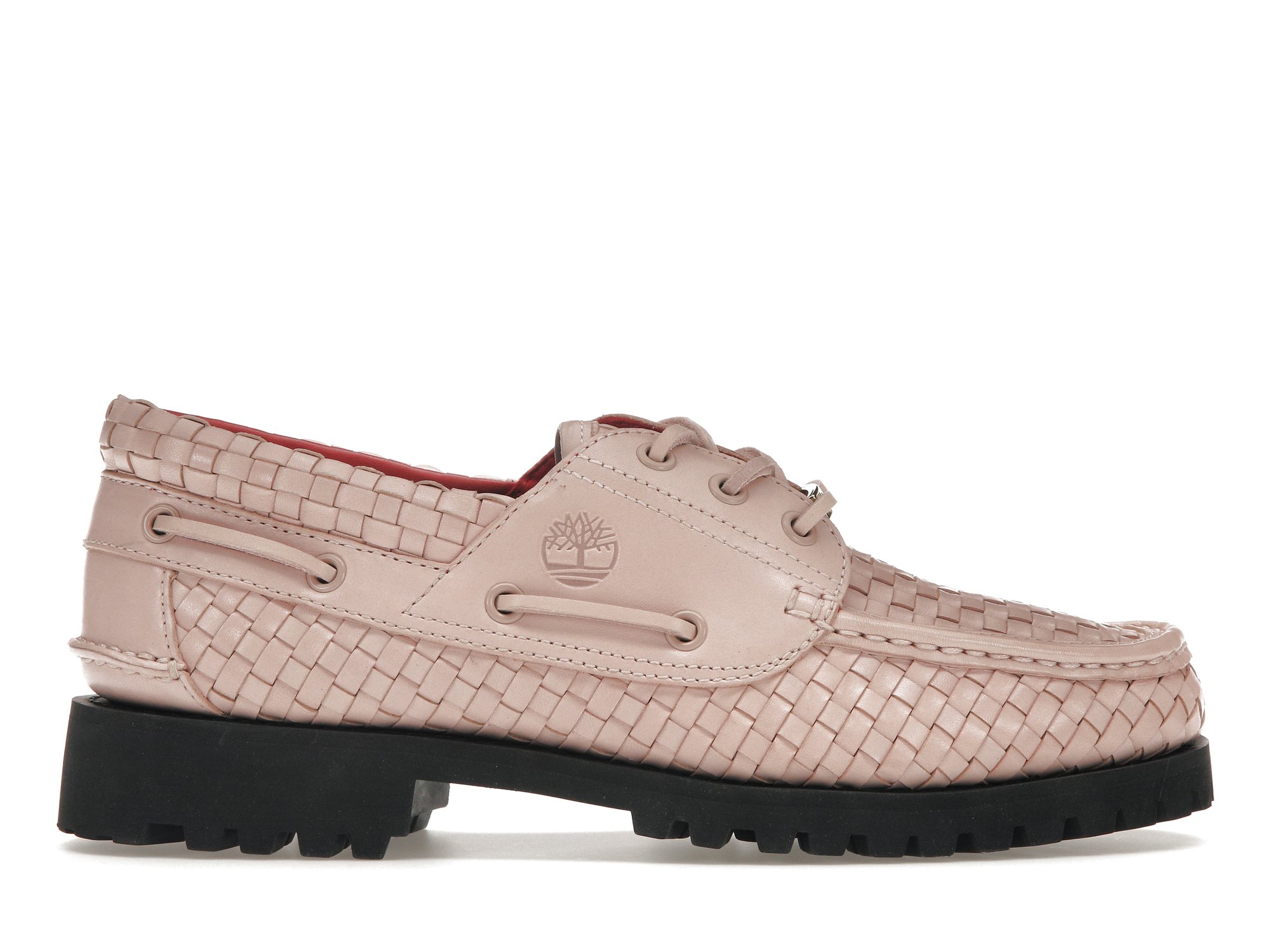 Timberland Woven Leather 3-Eye Lug Supreme Pink Men's - Sneakers - US