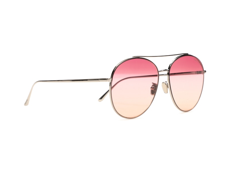 Tom Ford Round Sunglasses Gunmetal FT0757 D 16F in Acetate Metal