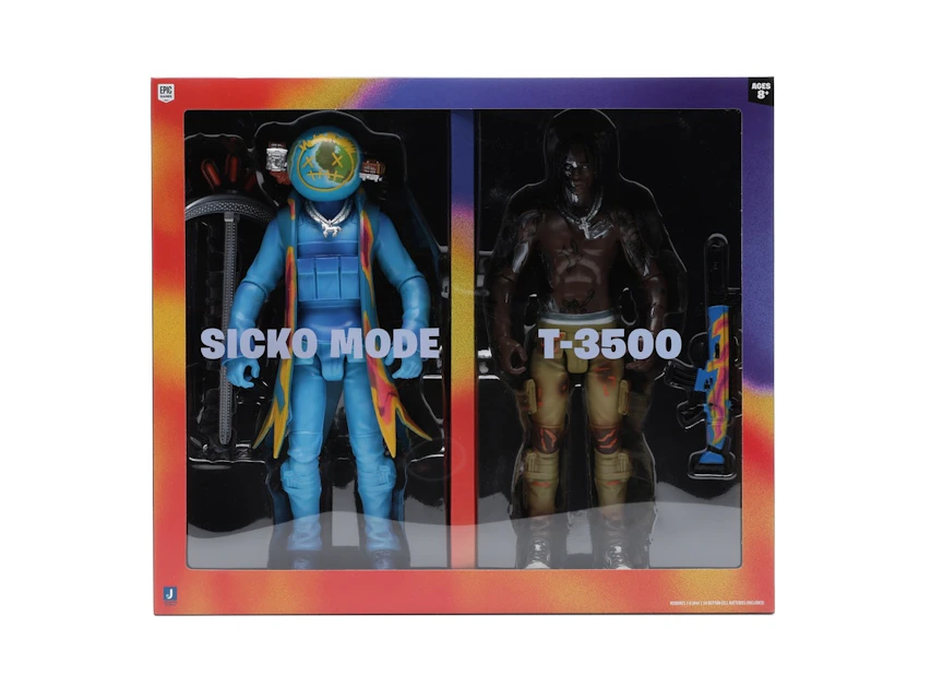 Travis Scott Cactus Jack Fortnite 12" Action Figure Duo Set 0