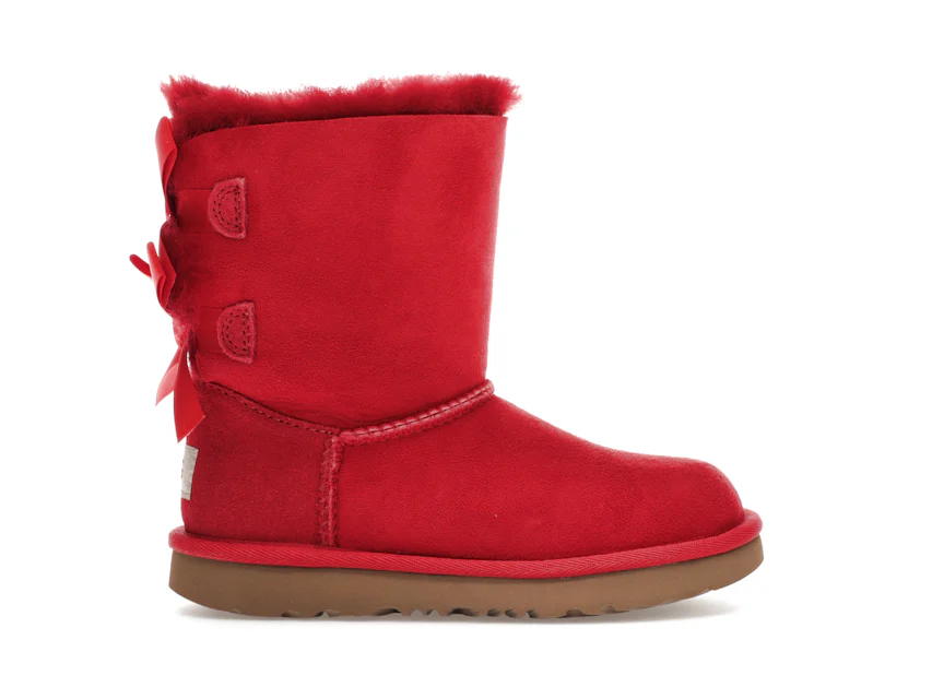 UGG Bailey Bow II Boot Ribbon Red (Toddler) 0
