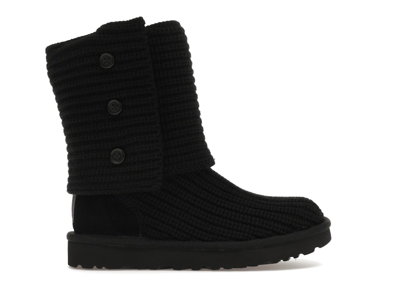 UGG Classic Cardy Knit Black Women s 1016555 BLK GB