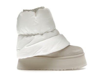 UGG Classic Mini Dipper Puffer Boot White Ceramic (Women's