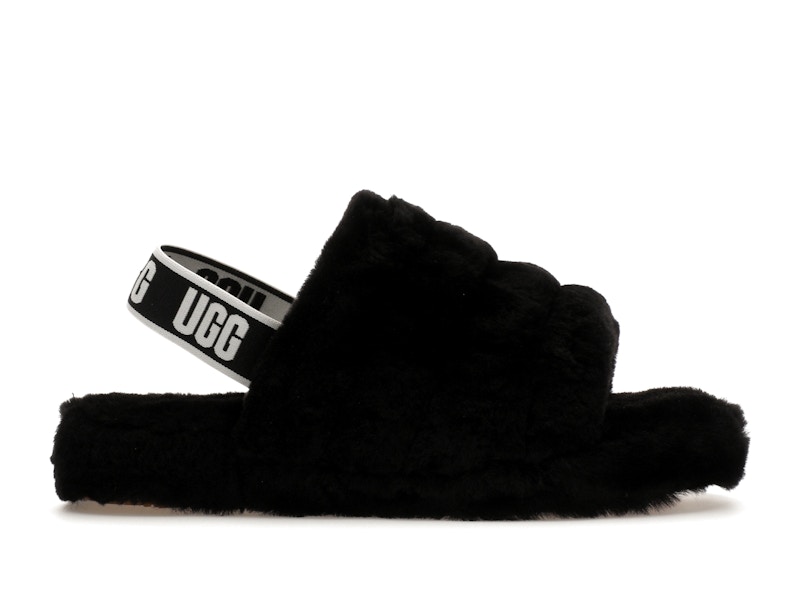 Ugg fluff yeah slide black multi outlet