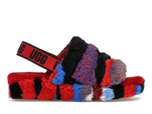 UGG Pelusa Yeah Slide Cali Collage Rojo (de mujer) 0