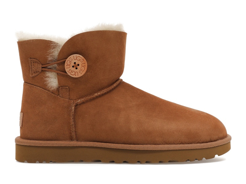 Ugg bailey best sale button mini chestnut