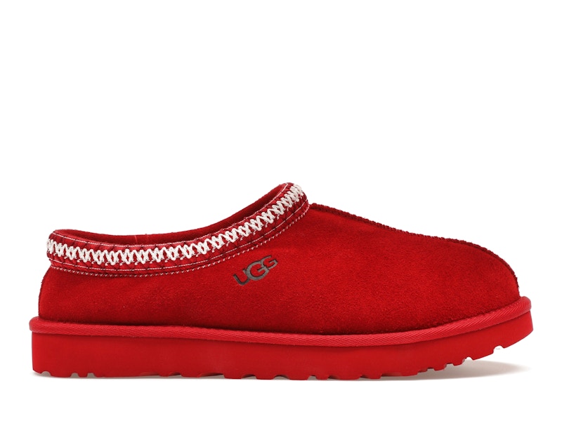 Ugg tasman top slippers mens red