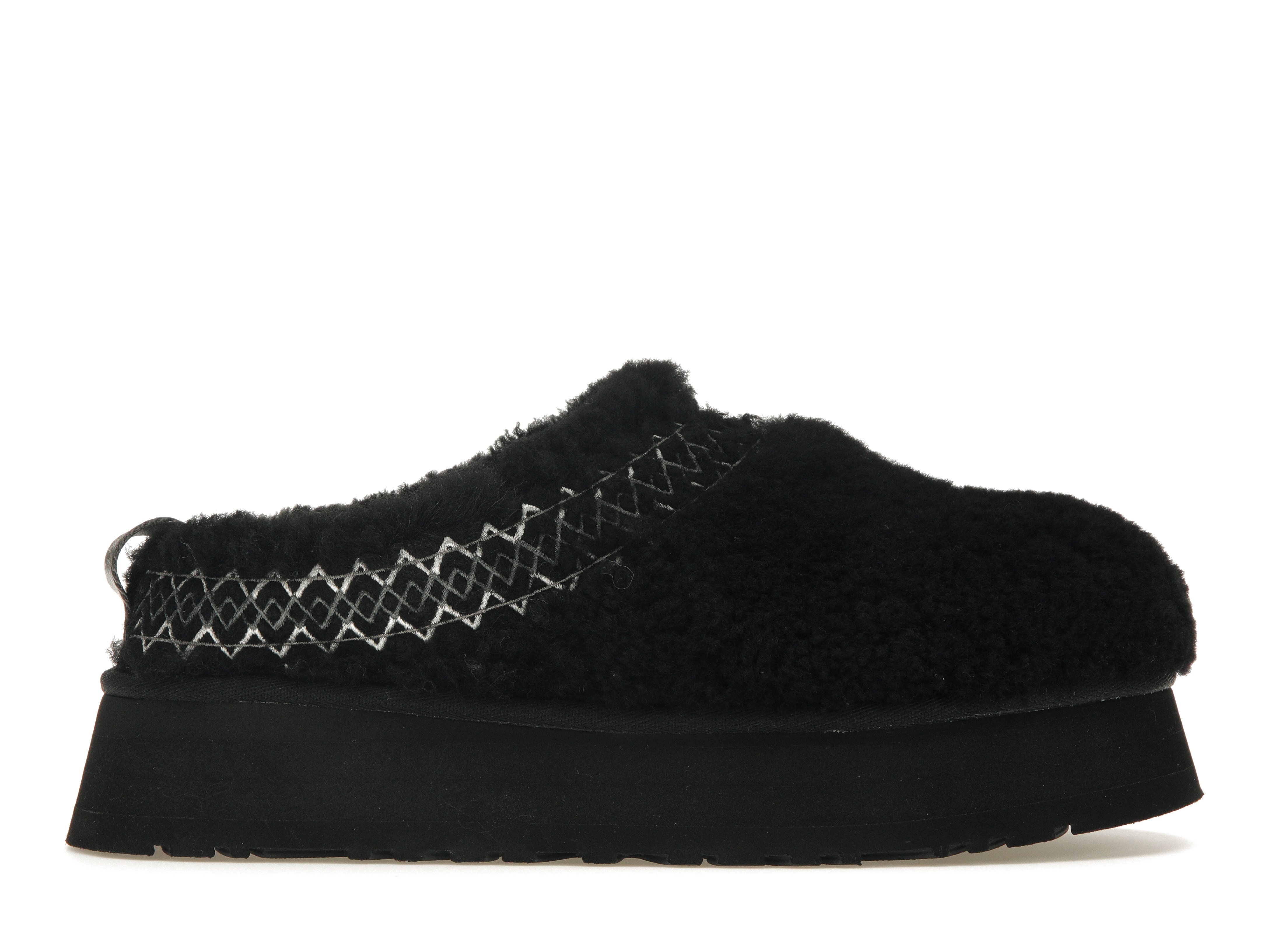 UGG Tazz Slipper Heritage Braid Black (Women's) - 1143976-BLK - JP