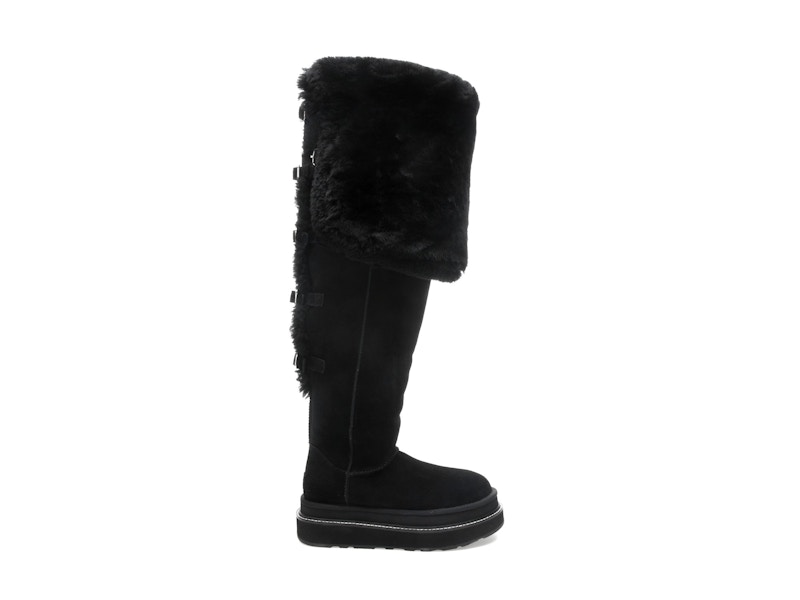 UGG Thigh High Boot sacai Black (Women's) - 1175215-BLK - US