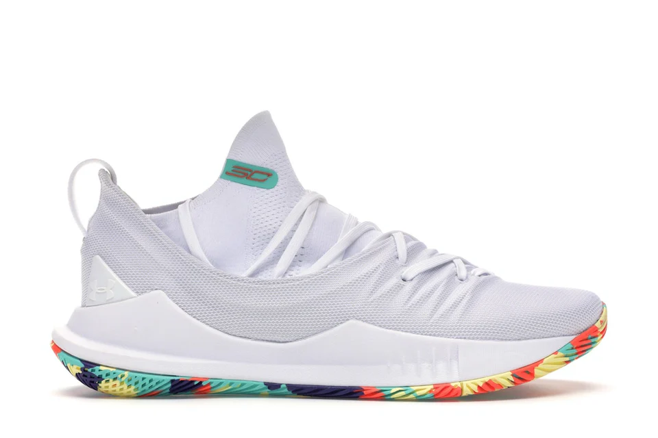 Under Armour Curry 5 White Confetti Men's - 3020657-109 - US