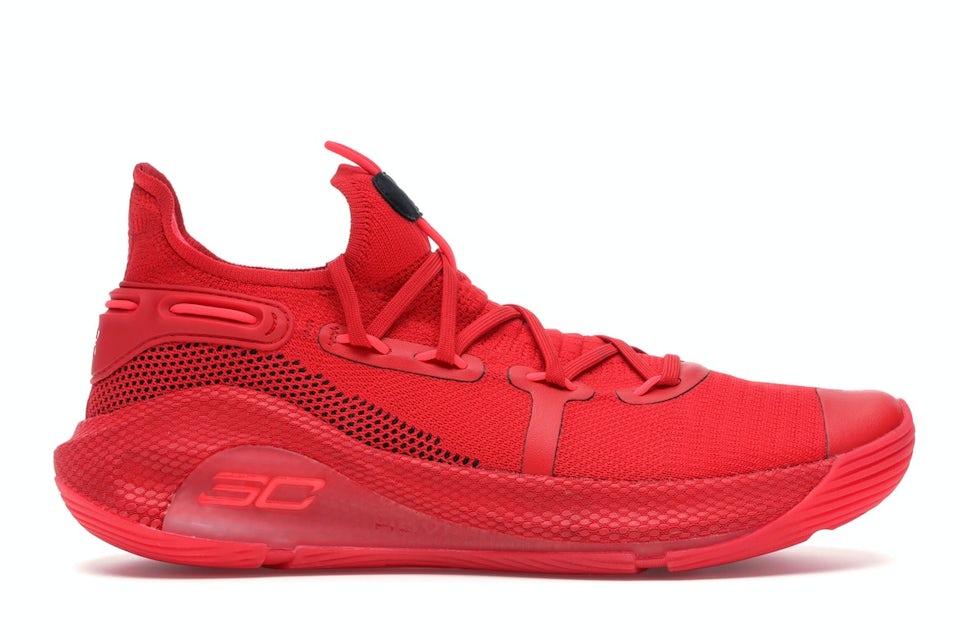 under armour curry 6 mens red