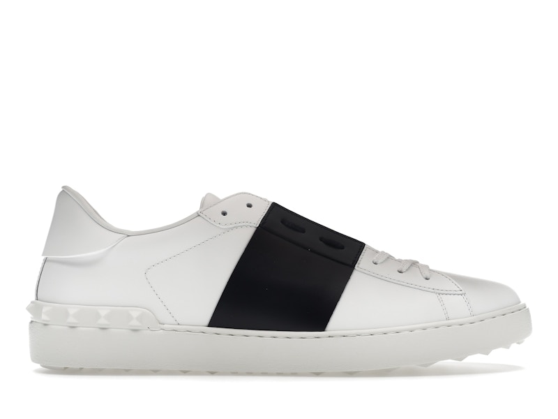Valentino Garavani Open White Black Band White Men s