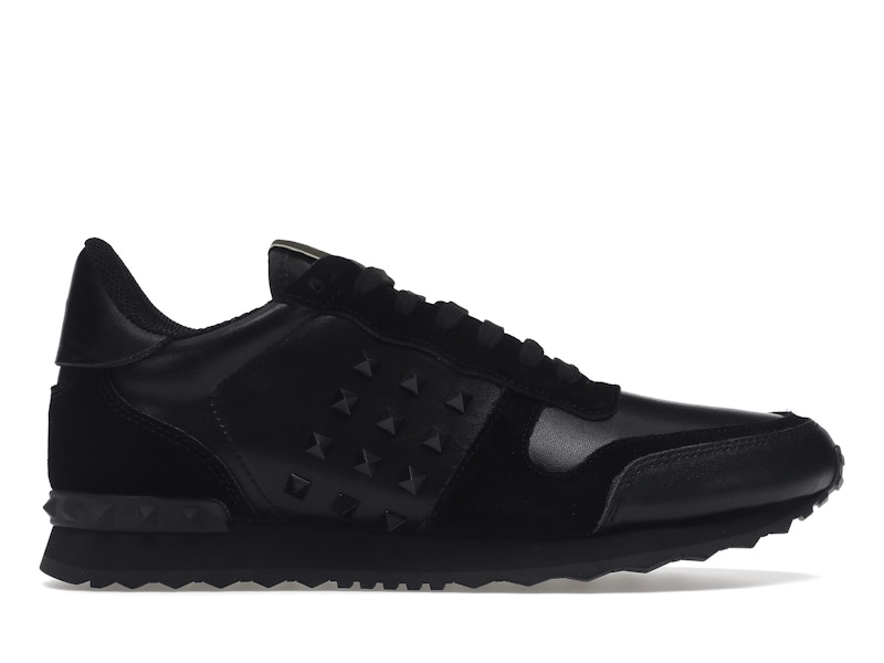 Valentino Garavani Rockstud Rockrunner Black Black Men s