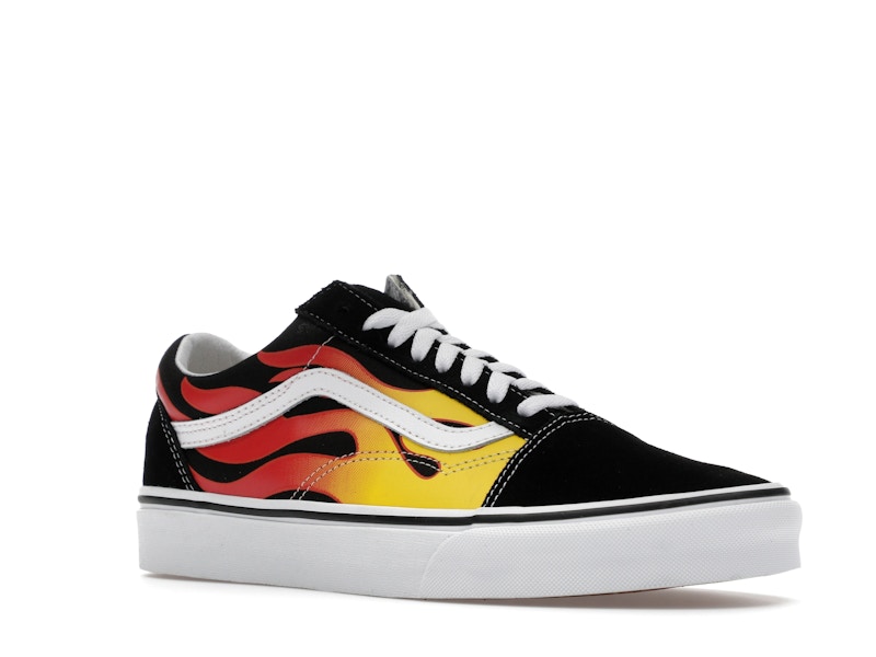 flaming vans old skool