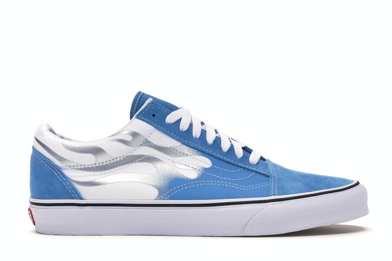 Vans old top skool blue flame