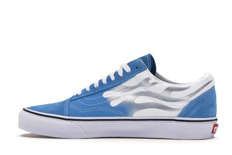 Vans old skool flame mediterranean blue