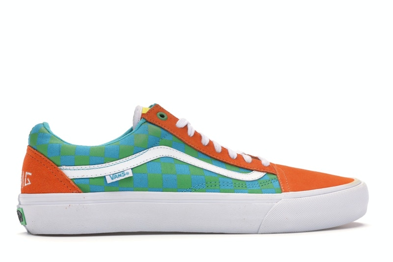 low top orange vans