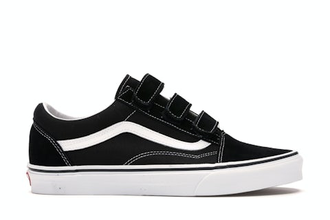 Vans Old Skool Velcro Black White Men's VN0A3D29OIU US
