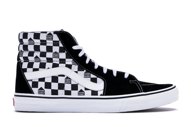 Vans Sk8 Hi DSM Checkerboard Black White Men s VN000TS9J7L GB