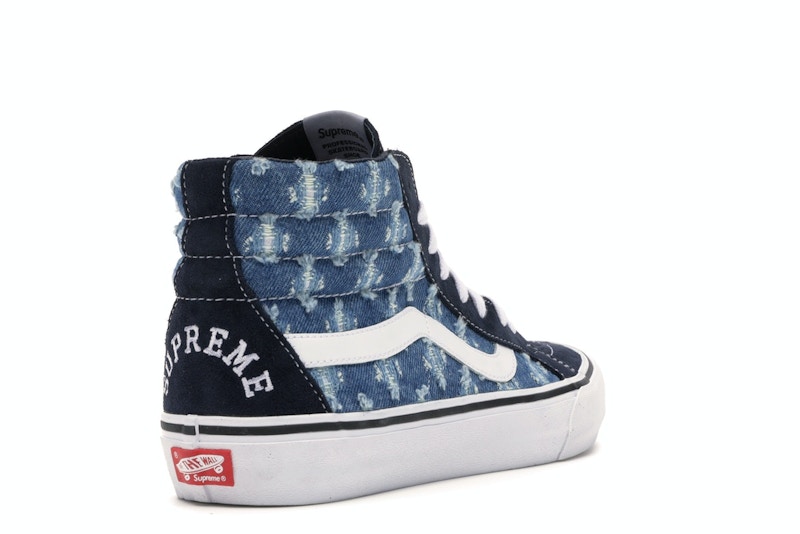 Supreme x vans denim blue clearance