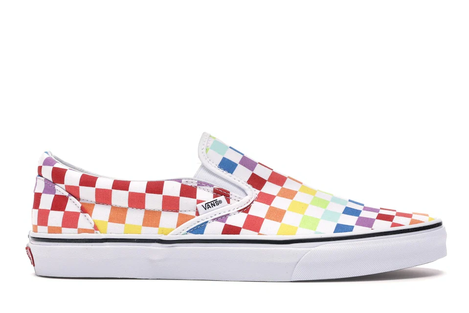 Vans Slip-On Rainbow Checkerboard Men's - Sneakers - US