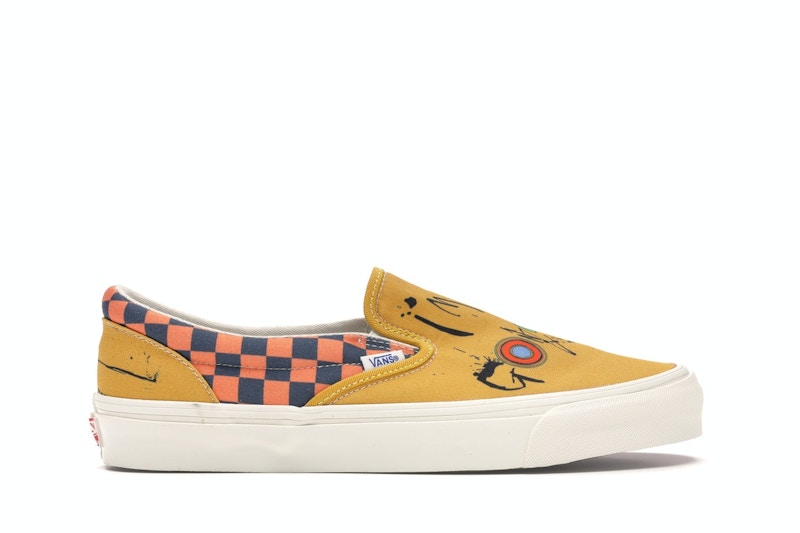 Vans Slip On Ralph Steadman Checkerboard Orange Men s