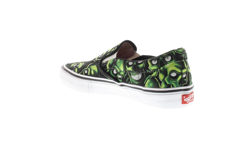 supreme vans green skull