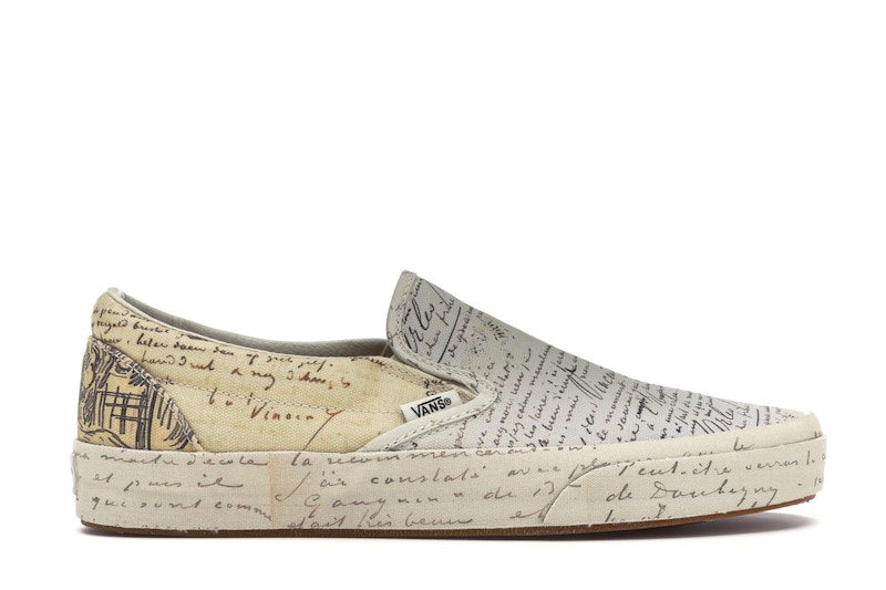 Vans van gogh deals letters slip on