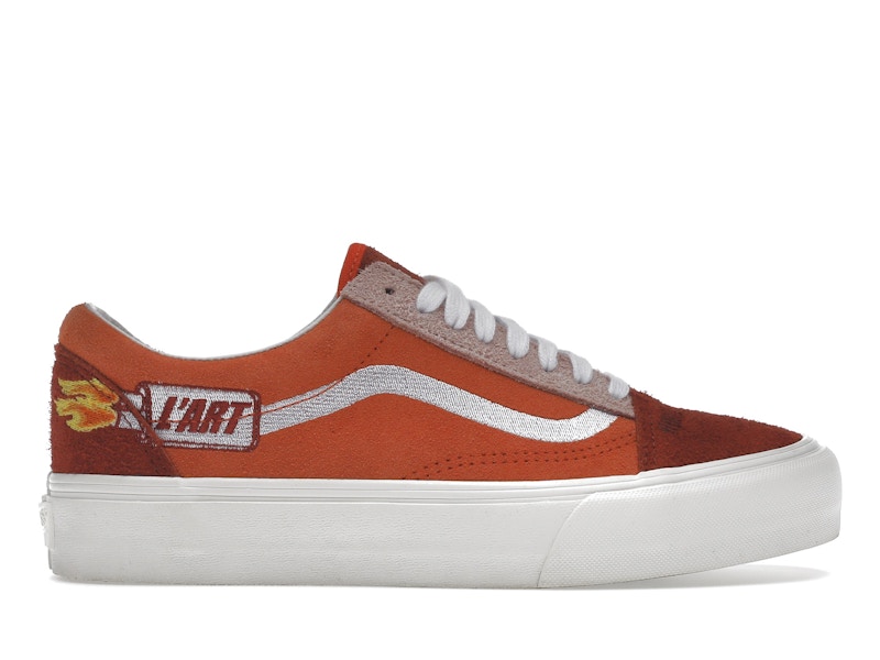 Vans orange suede top