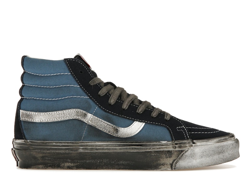 Vans Vault UA OG Sk8 Hi LX Stressed Navy Blue Men s VN0A4BVBNGJ GB