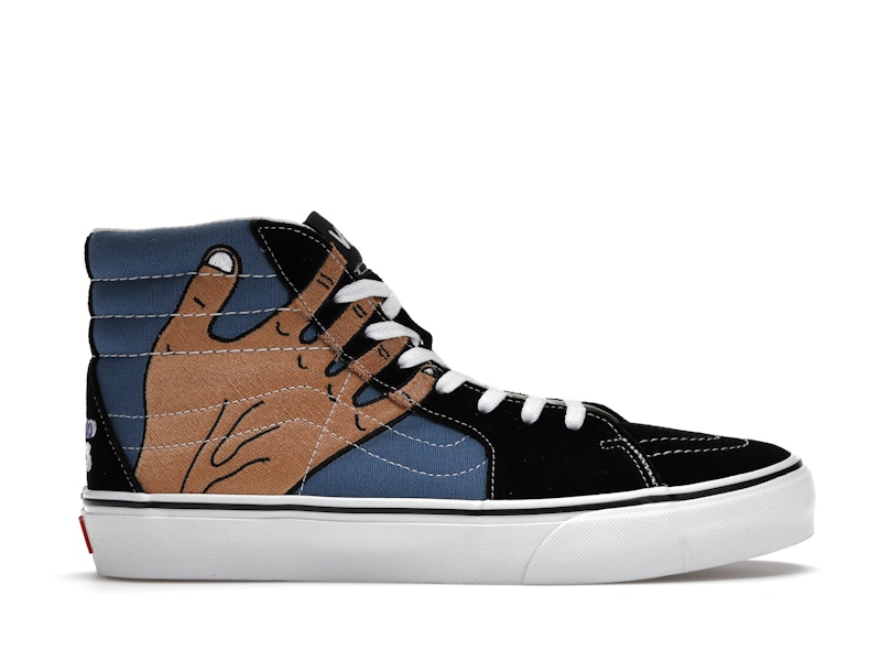 Vans sk8 hi navy blue deals