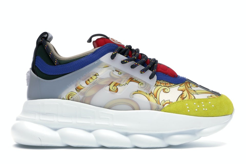 VERSACE Chain Reaction Sneakers in Multi