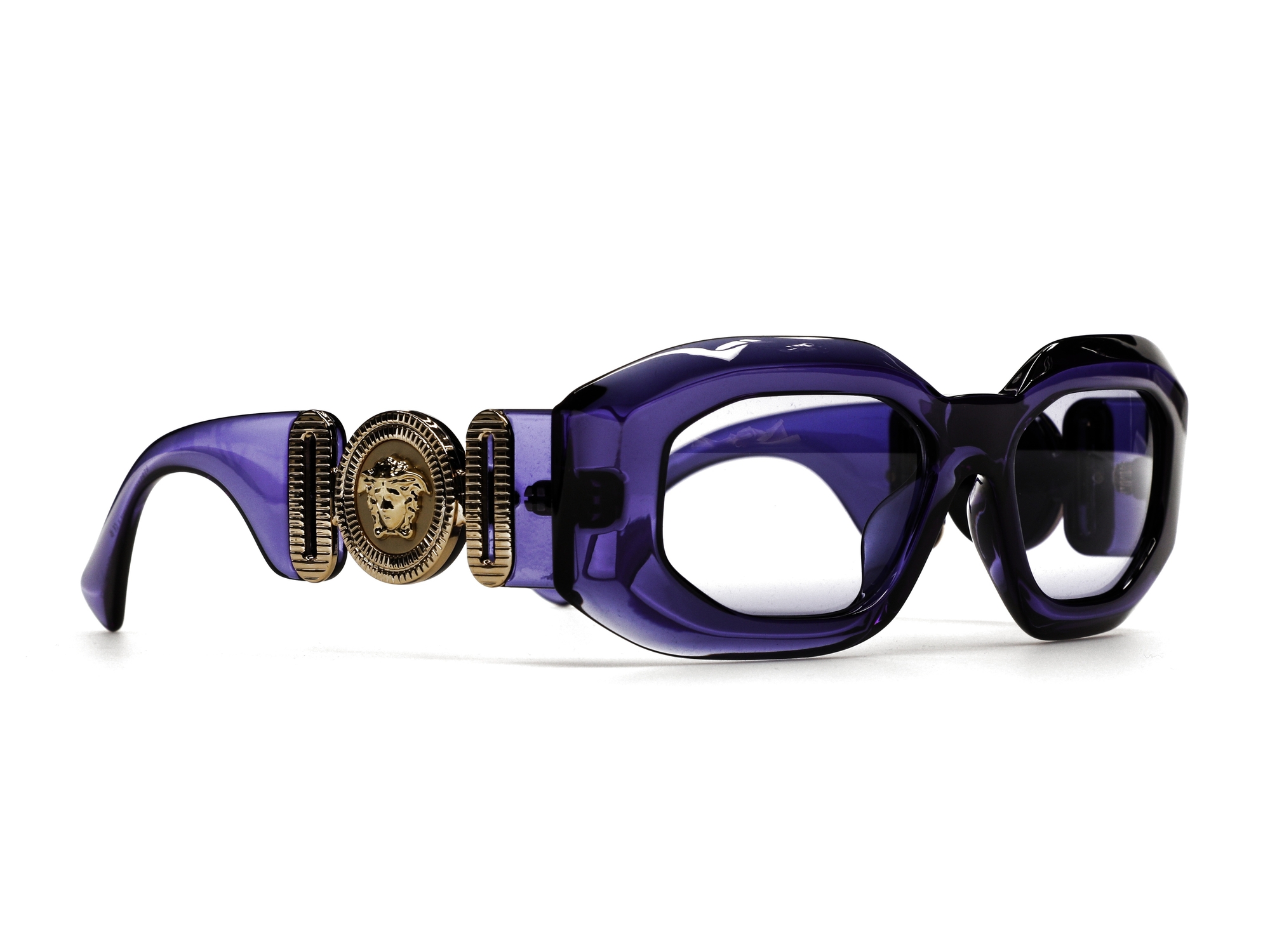 Versace VE4453 541987 Transparent Purple - Woman Sunglasses | LookerOnline