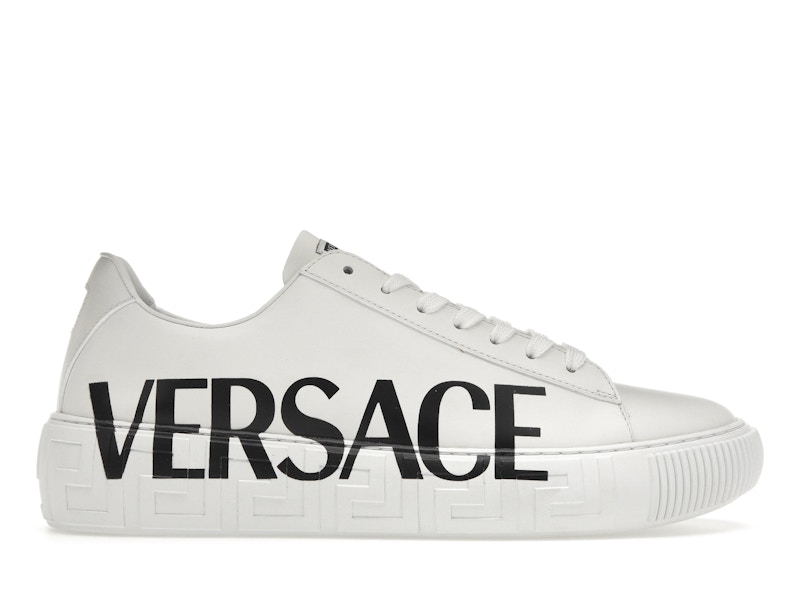 Versace white medusa sneakers hotsell